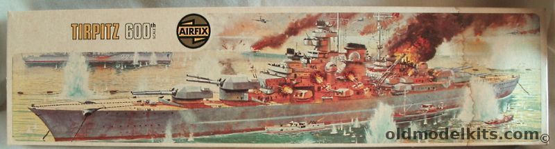 Airfix 1/600 German Battleship Tirpitz, F409S plastic model kit